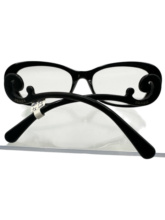 Prada Black Acetate Box Included Baroque Sunglasses Black