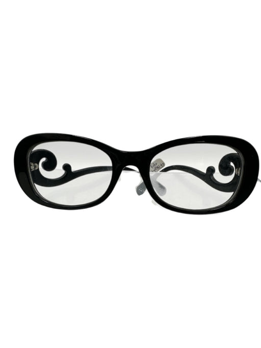Prada Black Acetate Box Included Baroque Sunglasses Black