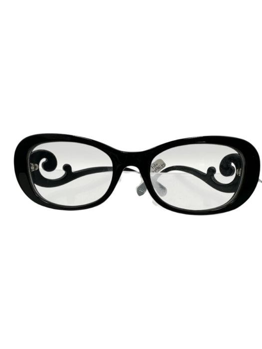 Prada Black Acetate Box Included Baroque Sunglasses Black