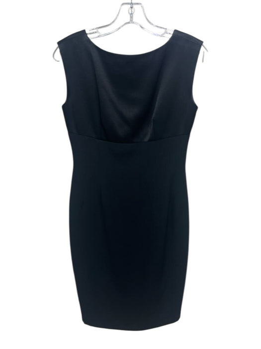 Gillian Size 2 Black Triacetate & Polyester Sleeveless Boat Neck Open Back Dress Black / 2