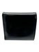 Cartier Black Patent Leather Silver Hardware Bi- Fold Card holder Wallets Black