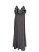 Jenny Yoo Size 12 Slate Gray Polyester Spaghetti Strap Ruffle Detail Dress Slate Gray / 12