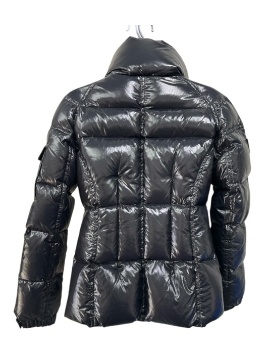 SAM. Size S Black Nylon Zip Up Puffer Zip Pockets Jacket Black / S