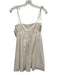 Amanda Uprichard Size XS White & Multi Cotton Metallic Thread Pin Stripe Dress White & Multi / XS