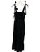 XiRENA Size XS Black Cotton Sleeveless Smocked Bust Tiered Midi Dress Black / XS
