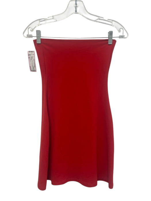 Susan Monaco Size XS Red Nylon Blend A Line Strapless Mini Dress Red / XS