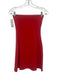 Susan Monaco Size XS Red Nylon Blend A Line Strapless Mini Dress Red / XS