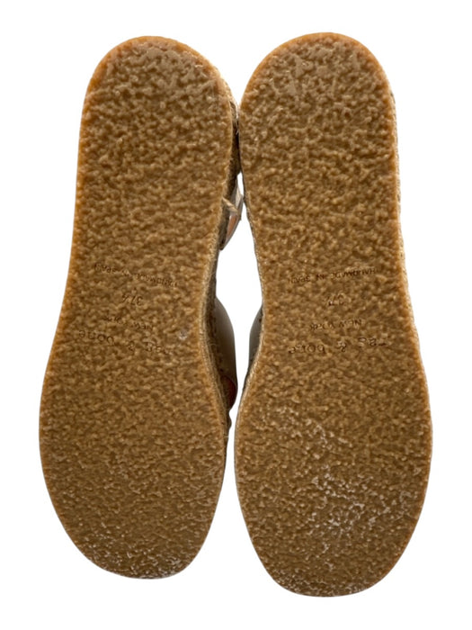 Rag & Bone Shoe Size 37.5 Cream & Beige Leather Espadrille Criss Cross Sandals Cream & Beige / 37.5
