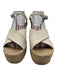 Rag & Bone Shoe Size 37.5 Cream & Beige Leather Espadrille Criss Cross Sandals Cream & Beige / 37.5