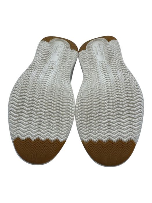 Cole Haan Shoe Size 7.5 White, Gold, Beige Leather Upper Leopard Sneakers White, Gold, Beige / 7.5