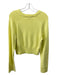 L'Academie Size S Neon Cotton Long Sleeve Sweater Neon / S