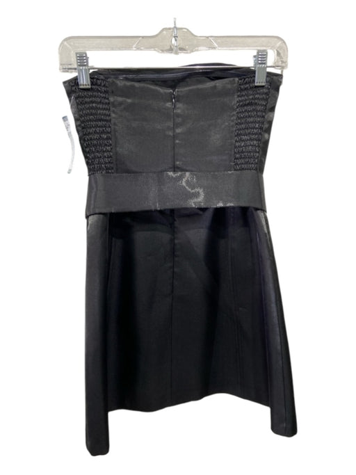 Amanda Uprichard Size XS Black Polyester Belted Sleeveless Dress Black / XS