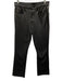 Mother Size 28 Black PU Leather High Rise Zip & Button Bootcut Pants Black / 28