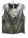 Parosh Size Medium Gold Lamb leather Sleeveless Foil Paneled Top Gold / Medium