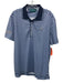 Payne Stewart NWT Size L Blue & Light Blue Print Cotton Blend Polo Short Sleeve Blue & Light Blue Print / L
