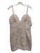 For Love & Lemons Size L White & Multi Polyester Tweed Metallic Thread Dress White & Multi / L