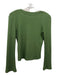 Reformation Size S Green Tencel Button Up Rib Knit Cardigan Top Green / S