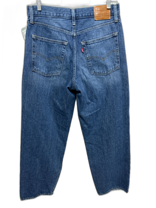 Levi's Size 27 Medium Wash Cotton Zip Fly Baggy Fit Jeans Medium Wash / 27