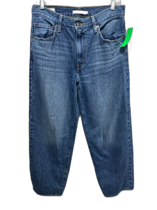 Levi's Size 27 Medium Wash Cotton Zip Fly Baggy Fit Jeans Medium Wash / 27