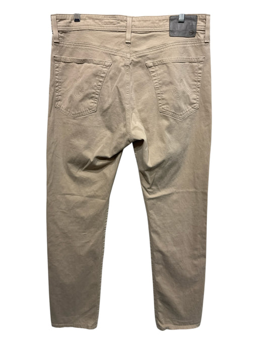 AG Size 34 Beige Cotton Blend Solid Khakis Men's Pants Beige / 34
