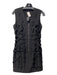 Kimberly Ovitz Size 2 Black Polyester V Neck Half Zip Sleeveless Caged Dress Black / 2