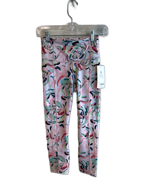 Athleta Size XS Pink, Green & Multi Print Polyester Elastic Waist Leggings Pink, Green & Multi Print / XS
