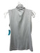 A'nue Ligne Size S Gray Tactel Blend Surplice Sleeveless Collar Top Gray / S