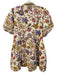 Elizabeth James the Label Size S Beige, Purple & Green multi Button Up Dress Beige, Purple & Green multi / S