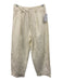 A Piece Apart Size 4 Cream Linen & Cotton Zip & Hook Closure Wide Leg Pants Cream / 4