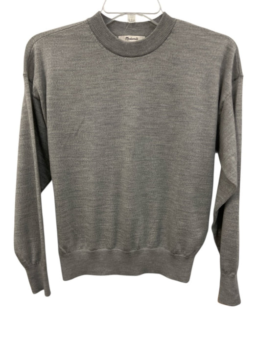 Madewell Size XXS Gray Wool Long Sleeve Heathered Sweater Gray / XXS