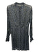 Rag & Bone Size 0 Navy, Yellow, White Viscose High Neck Polka Dot Dress Navy, Yellow, White / 0