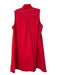 Tuckernuck Size XXL Red Orange Cotton Sleeveless Button Front V Neck Dress Red Orange / XXL