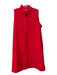 Tuckernuck Size XXL Red Orange Cotton Sleeveless Button Front V Neck Dress Red Orange / XXL