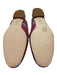Tory Burch Shoe Size 9 Pink & Multi Raffia Leather trim Woven Chain Link Mules Pink & Multi / 9