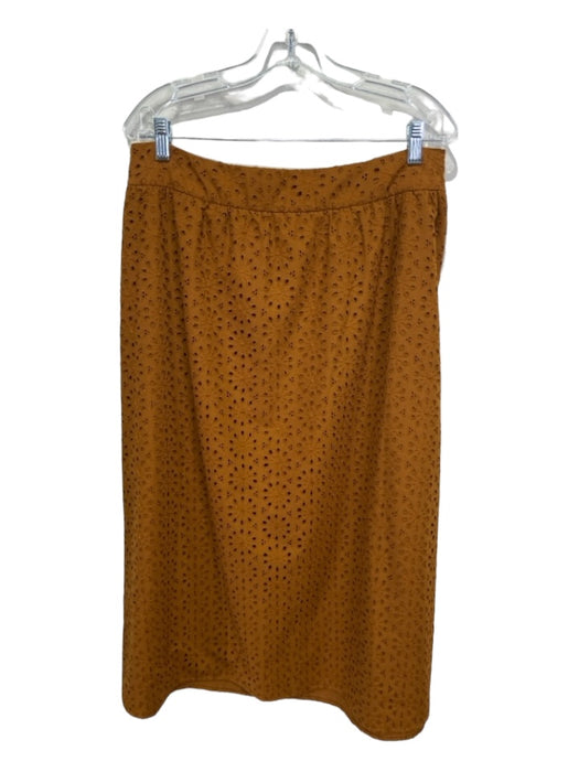 Lilly Pulitzer Size 16 Brown Polyester Blend Eyelet Maxi Sleeveless Skirt Set Brown / 16