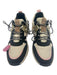 Posh Shoe Size 41 Cream, Black & Gold Synthetic Fleece Cheetah Lace Up Sneakers Cream, Black & Gold / 41