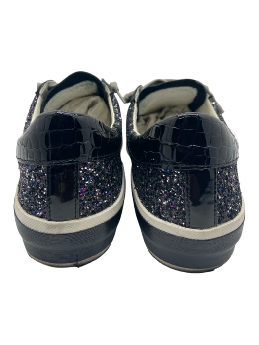 Dolce Vita Shoe Size 9 Black & Multi Glitter Fabric Block Round Toe Sneakers Black & Multi / 9