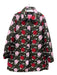 Kate Spade Size XL Green, Red, Pink Polyester Floral Jacquard Quilted Coat Green, Red, Pink / XL