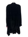 Kate Spade Size XL Black Viscose Tie Neck Long Sleeve Velvet Back Zip Dress Black / XL