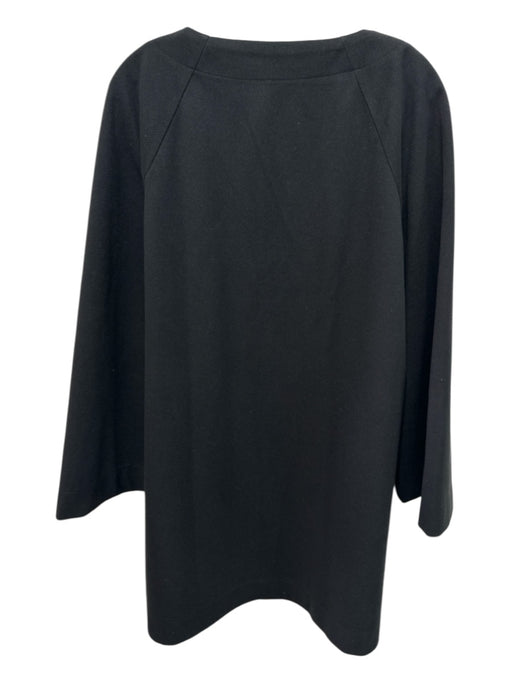 Pomander Place Size XXL Black Polyester Blend V Neck 3/4 Sleeve Dress Black / XXL