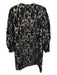 Pomander Place Size XXXL Black & Gold Rayon Blend Velvet Metallic Dress Black & Gold / XXXL
