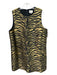 Tuckernuck Size XXXL Black & Gold Polyester Metallic Tiger Print Pockets Dress Black & Gold / XXXL