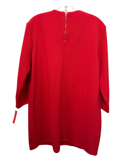 Tuckernuck Size XXL Red Polyester & Cotton 3/4 Sleeve Pocketed Front Dress Red / XXL