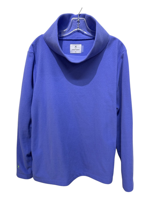 Dudley Stephens Size XXL Lilac Purple Polyester Terry Cloth Cowl Neck Top Lilac Purple / XXL