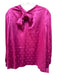 Crosby Size XXL Hot pink Polyester Silk Feel High Neck Polka dot Top Hot pink / XXL