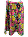 Kate Spade Size XL Pink, Yellow & Multi Print Polyester Elastic Waist Maxi Skirt Pink, Yellow & Multi Print / XL