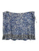 Lilly Pulitzer Size XL Blue, Black & White Nylon Blend Wide Waist Band Skort Blue, Black & White / XL