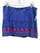 Lilly Pulitzer Size XL Blue, Pink & Black Nylon Blend Wide Waist Band Skort Blue, Pink & Black / XL