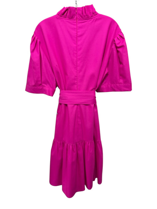 Doubler R by Ravi Ratan Size XL Fuchsia No Fabric Tag Short Balloon Sleeve Dress Fuchsia / XL