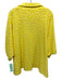 Emily McCarthy Size XXL Yellow Polyester & Cotton Short Sleeve Spotted Top Yellow / XXL